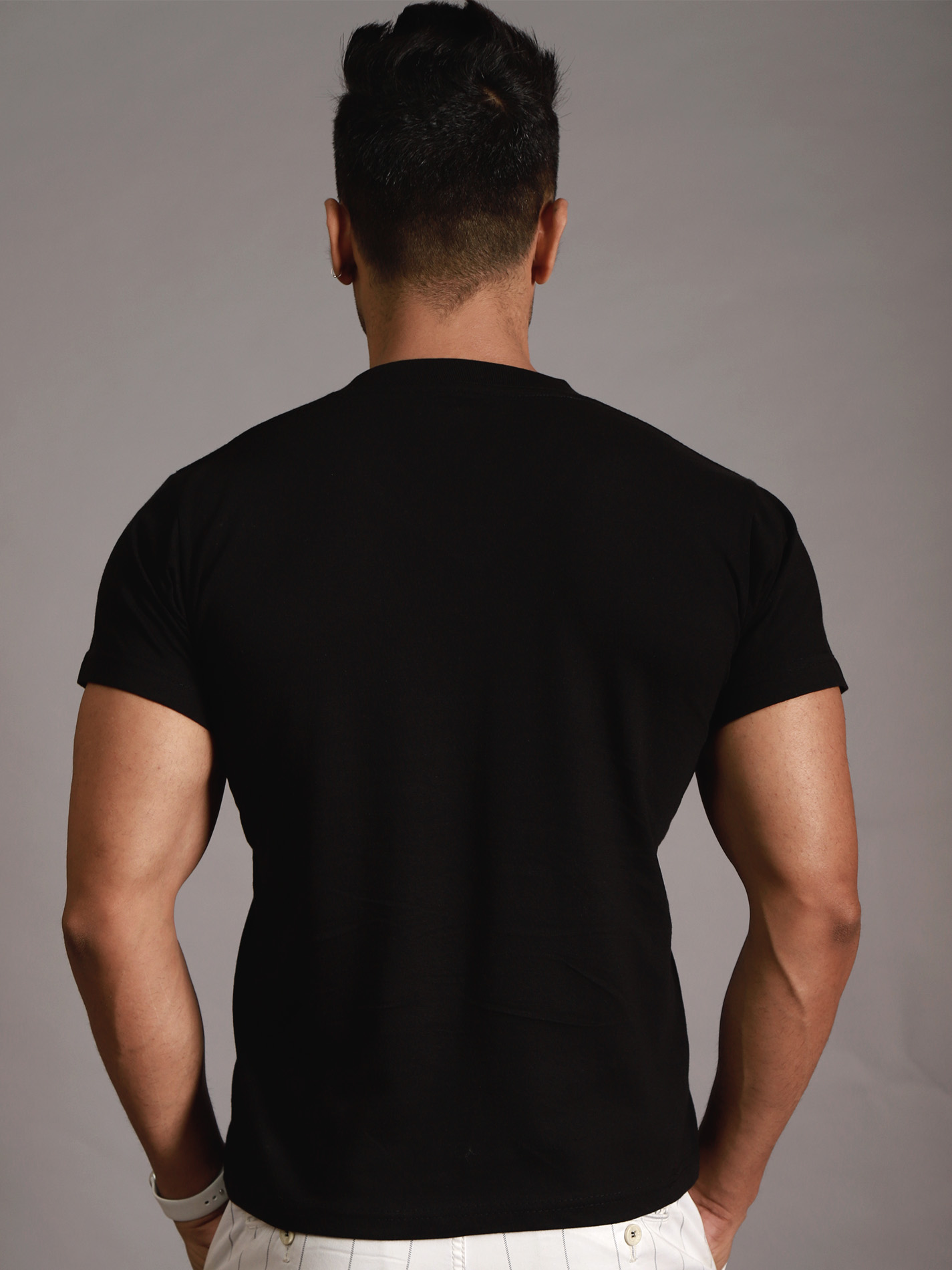 Black V-Neck T-Shirt - 3 Black V-Neck T-Shirt - 3