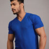Royal Blue V-Neck T-Shirt - 2