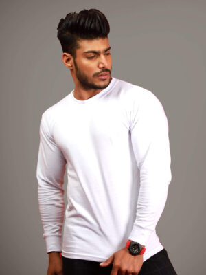 White Long Sleeves T-Shirt - 2