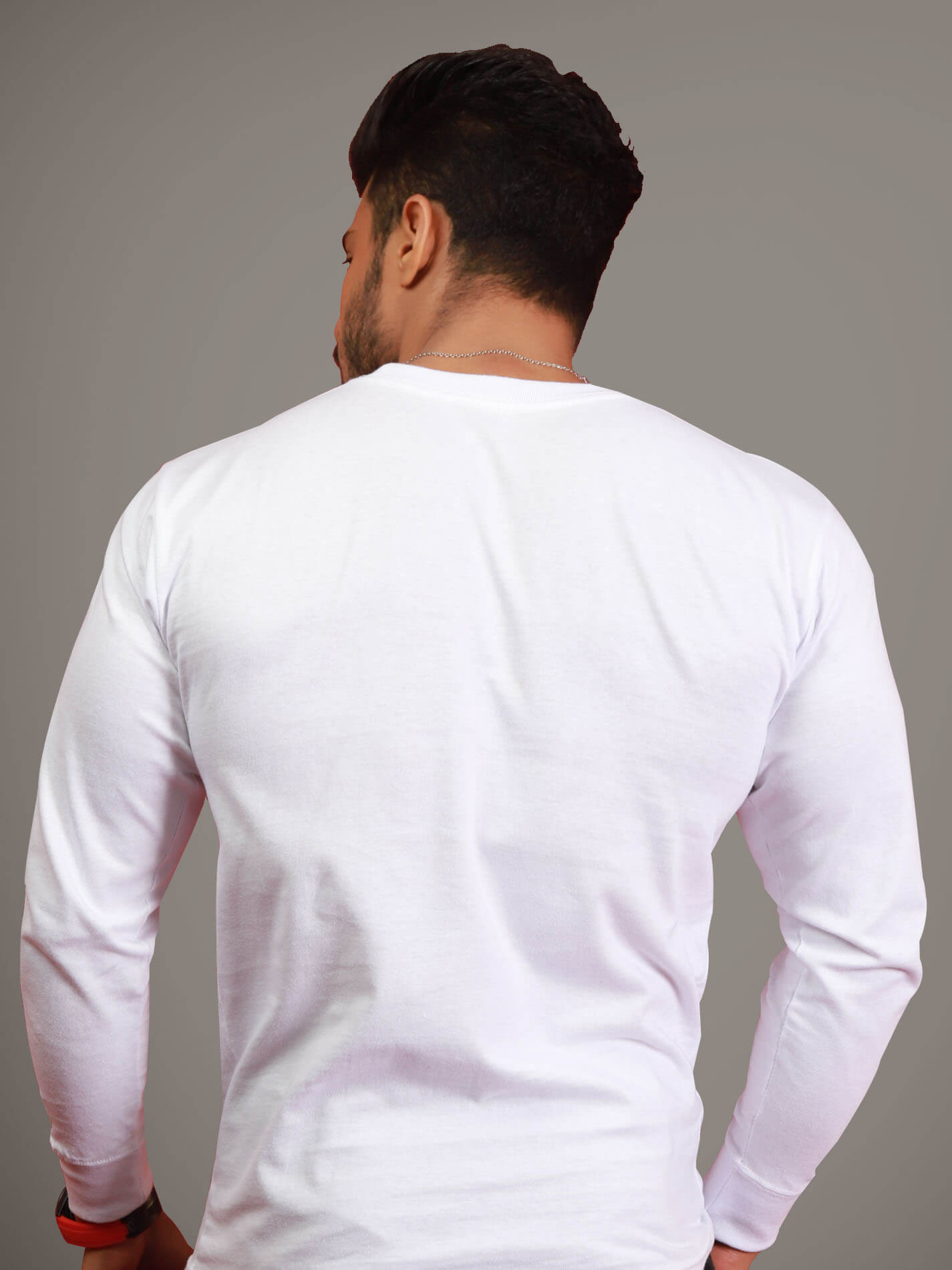 White Long Sleeves T-Shirt - 3